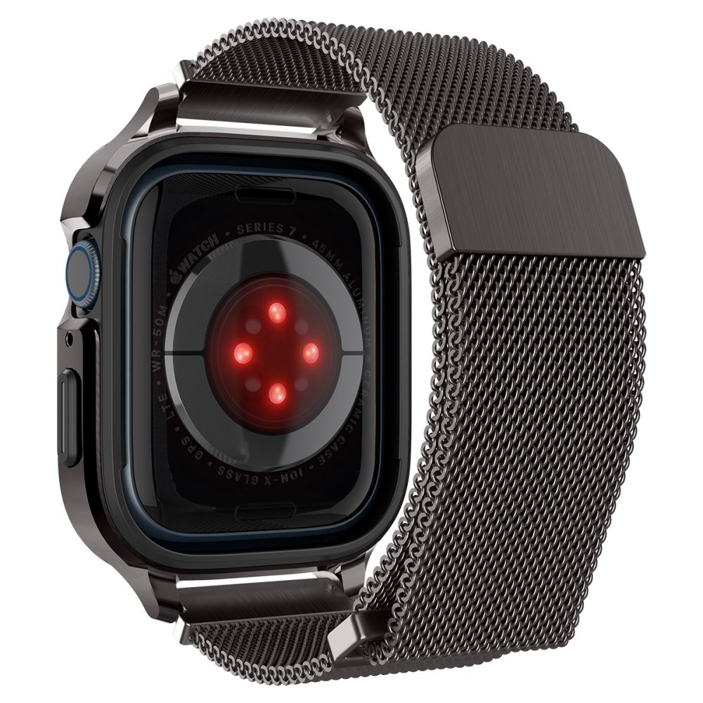 Coque Metal Fit Pro Apple Watch 45mm Series 9, Graphite