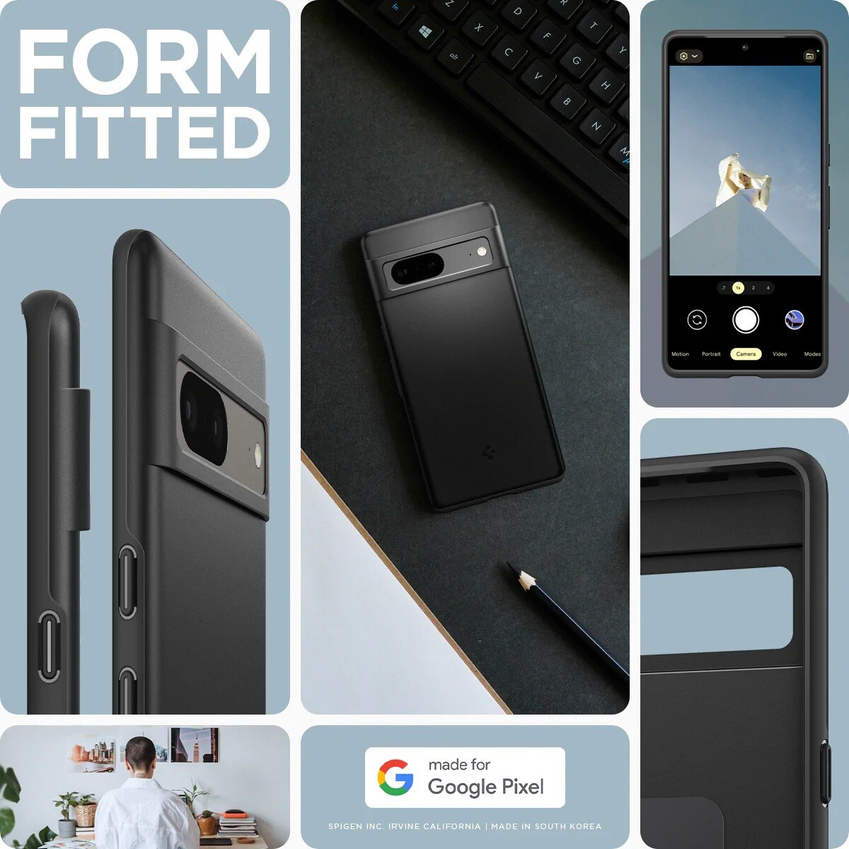 Coque Thin Fit Google Pixel 7 Black