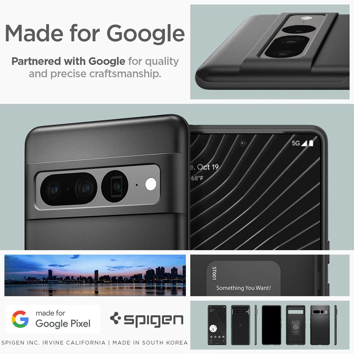 Coque Thin Fit Google Pixel 7 Pro Black