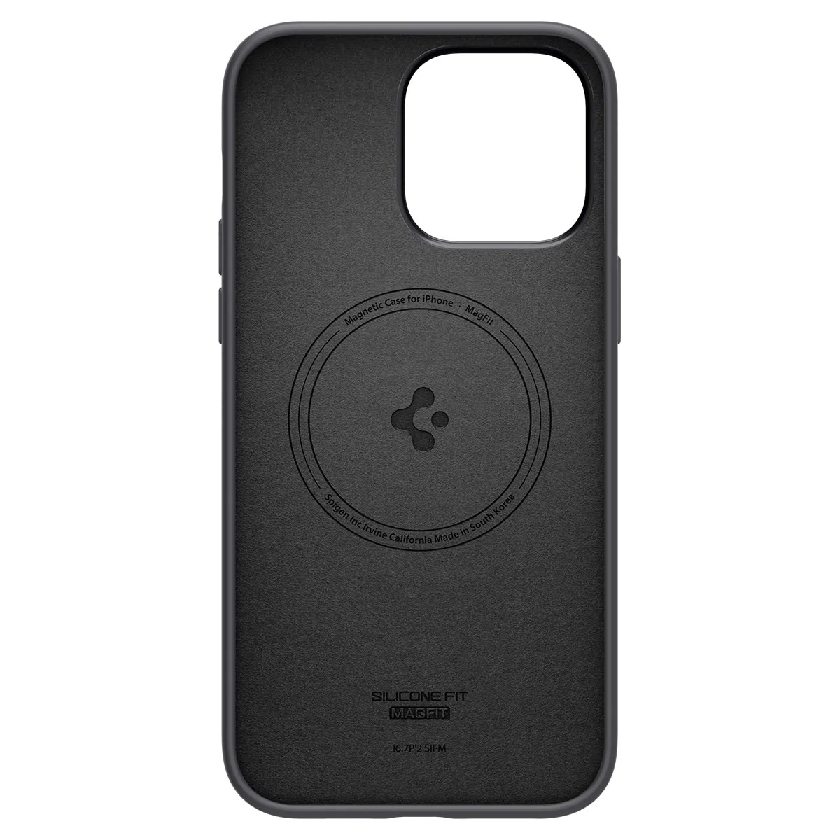 Coque Silicone Fit Mag iPhone 14 Pro Max Black