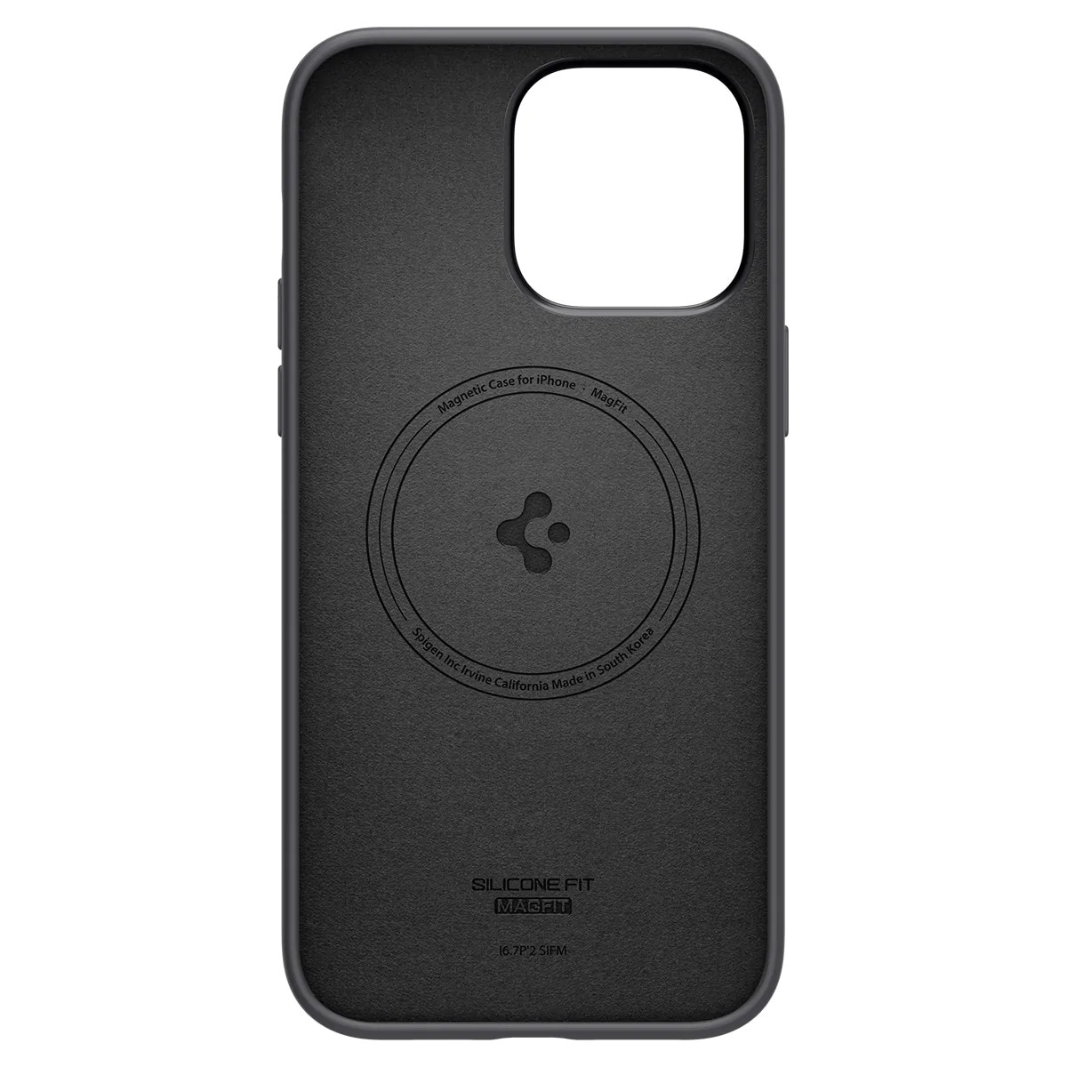 Coque Silicone Fit Mag iPhone 14 Pro Black