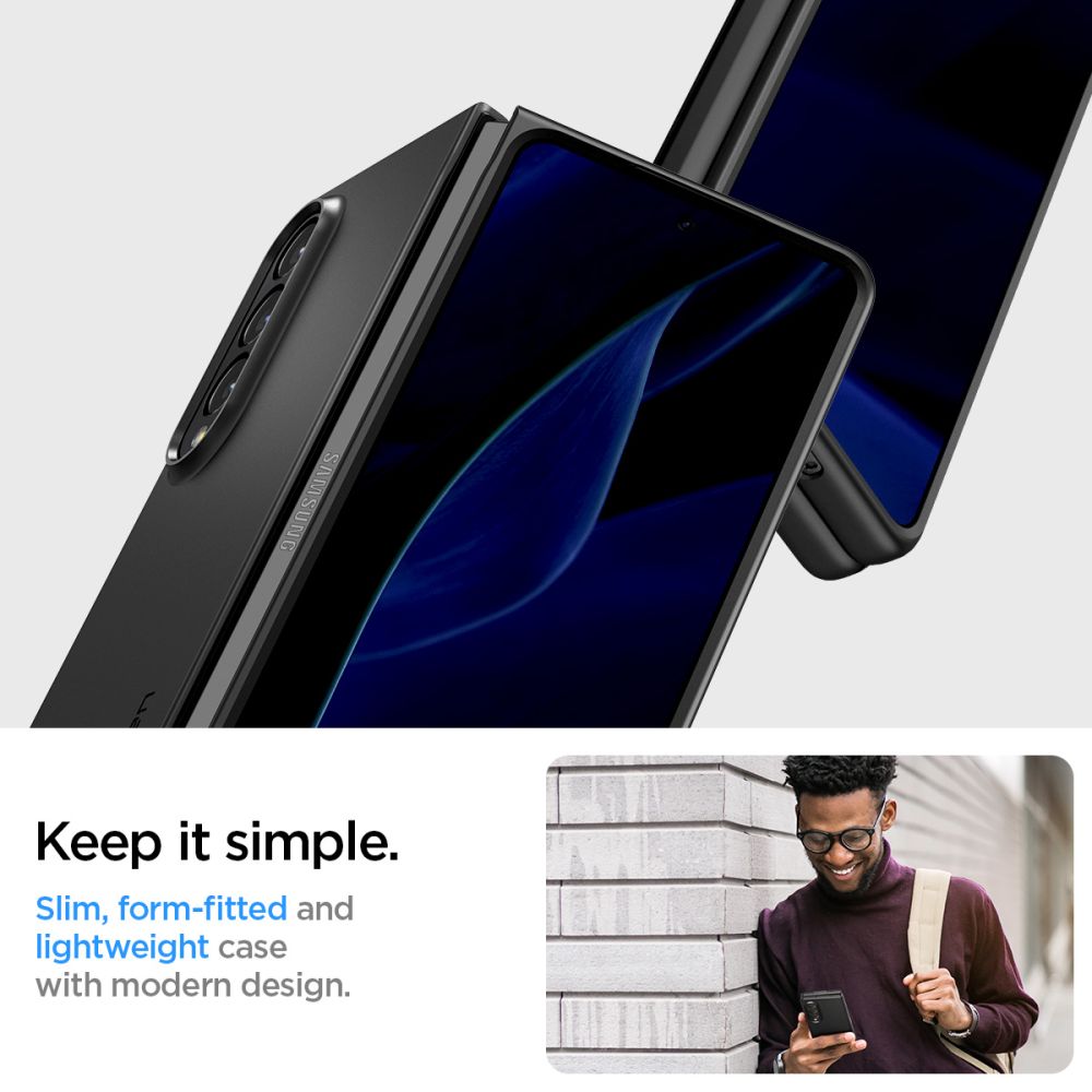 Coque AirSkin Samsung Galaxy Z Fold 4 Black