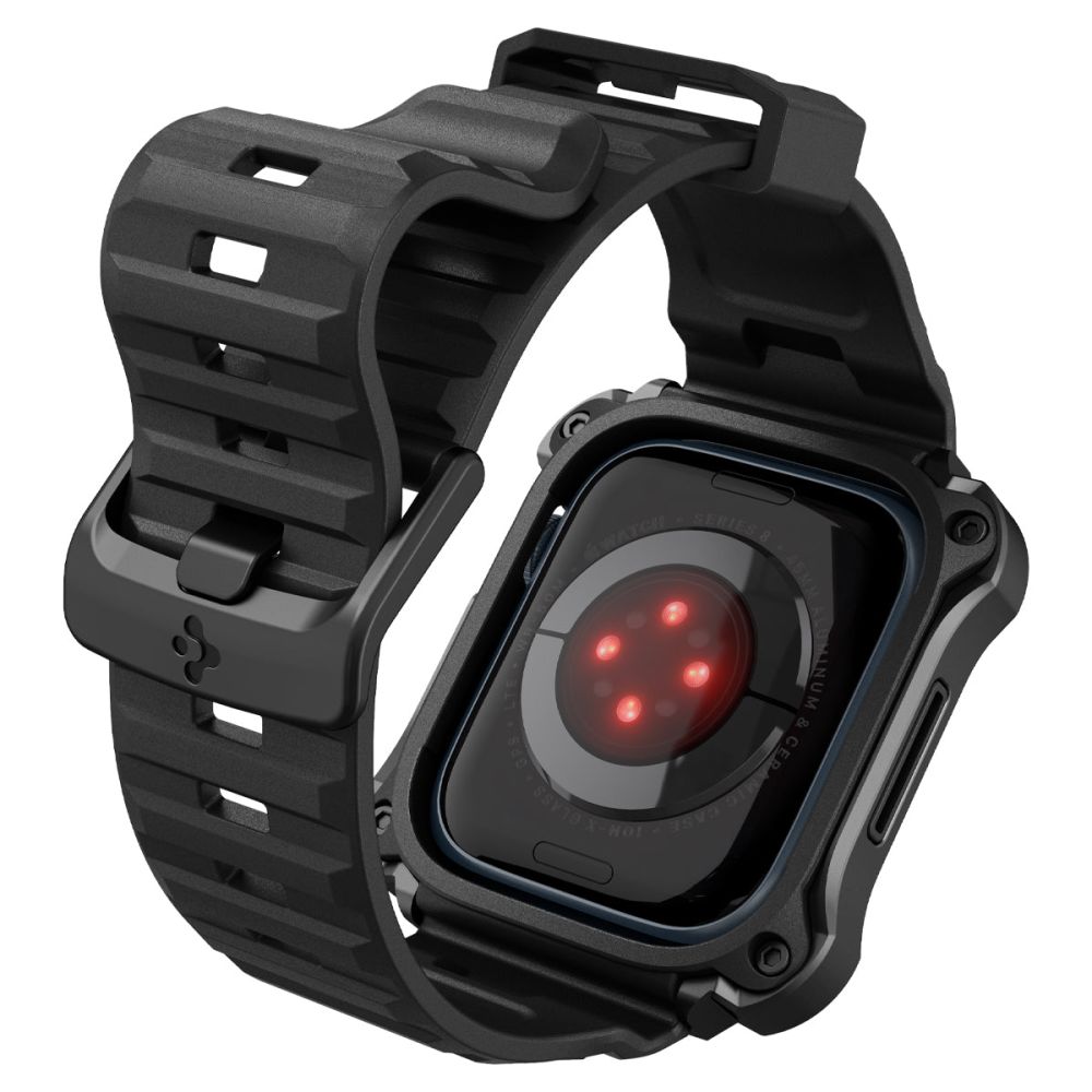 Coque Tough Armor Pro Metal Apple Watch 45mm Series 9, Black