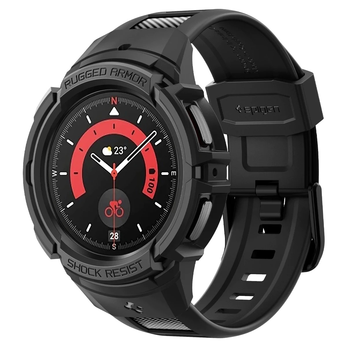 Coque Rugged Armor Pro Samsung Galaxy Watch 5 Pro 45mm Black