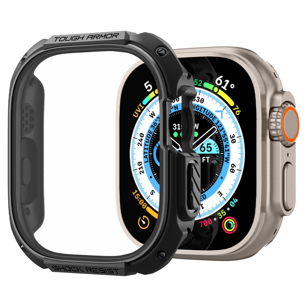 Coque Tough Armor Apple Watch Ultra 2 49mm, Black