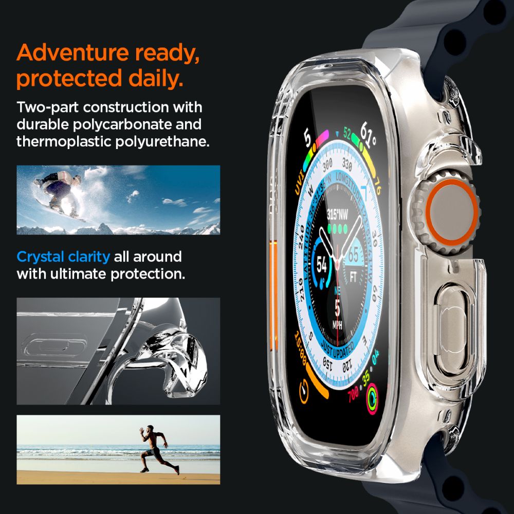 Coque Ultra Hybrid Apple Watch Ultra 49mm Crystal Clear