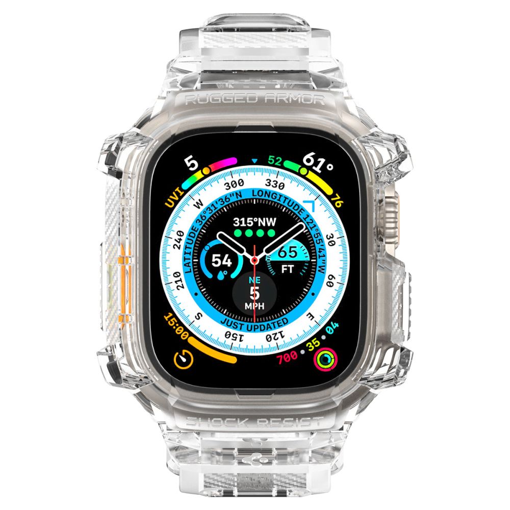 Coque Rugged Armor Pro Apple Watch Ultra 2 49mm, Crystal Clear