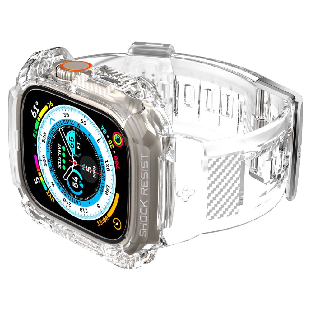 Coque Rugged Armor Pro Apple Watch Ultra 49mm, Crystal Clear