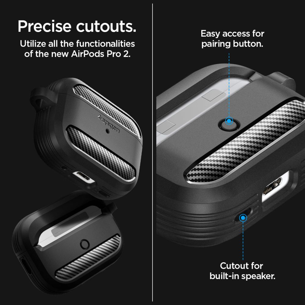 Case Rugged Armor AirPods Pro 2 Black