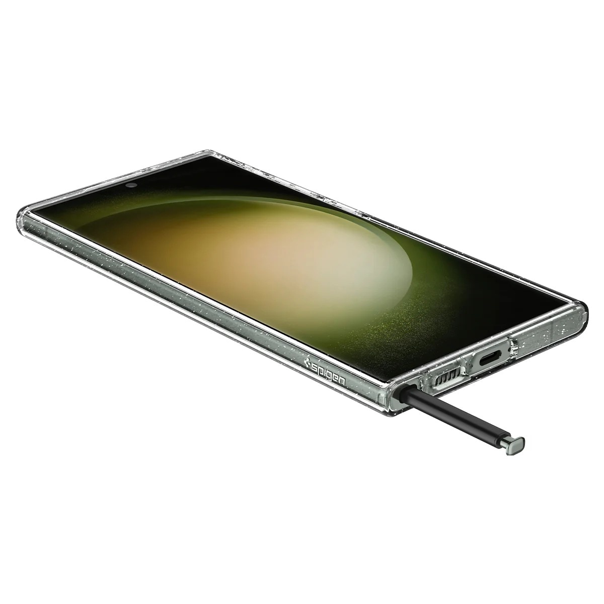 Coque Liquid Crystal Glitter Samsung Galaxy S23 Ultra, Crystal
