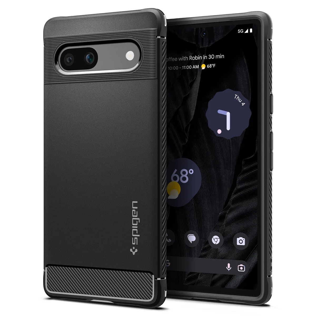 Case Rugged Armor Google Pixel 7a, Black