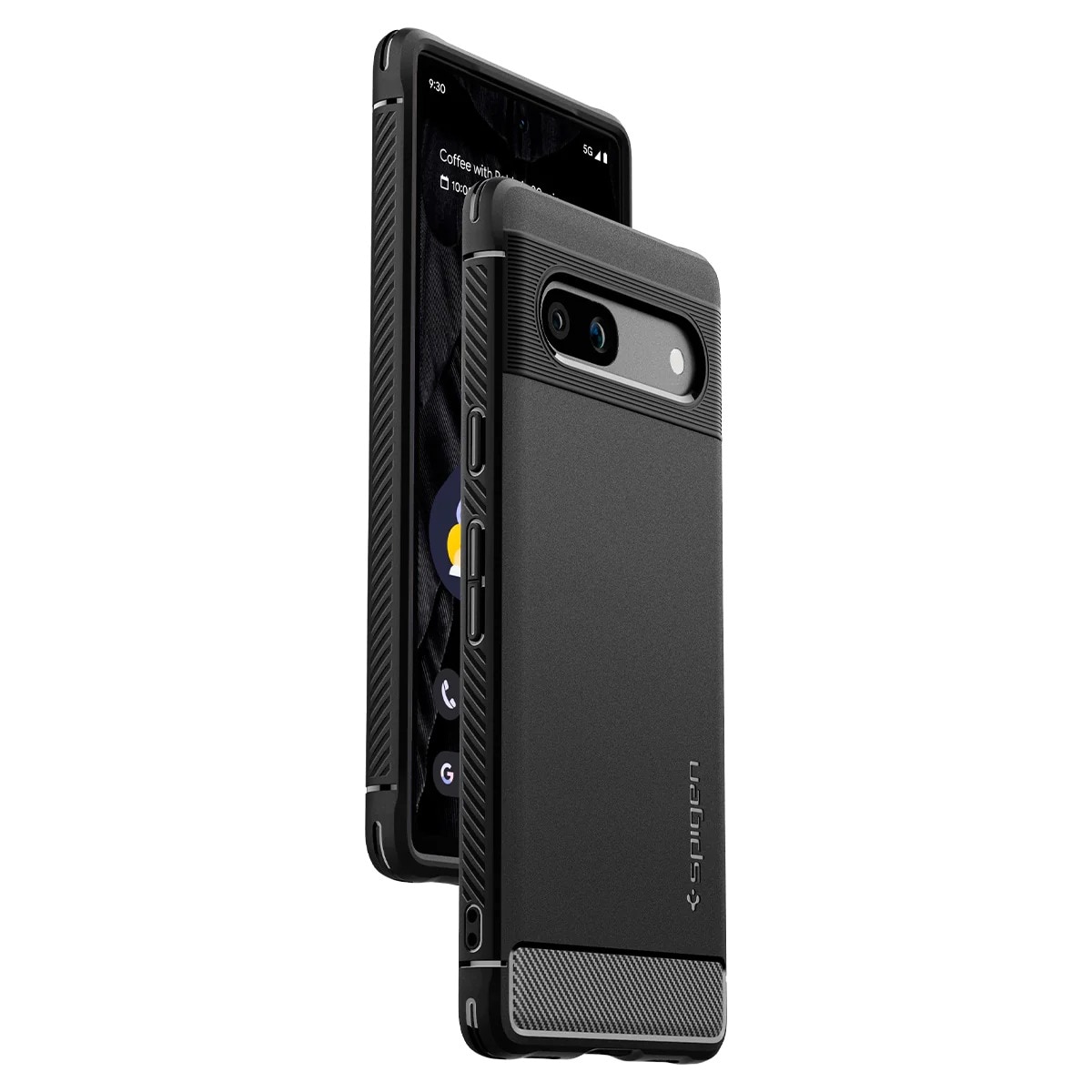 Case Rugged Armor Google Pixel 7a, Black