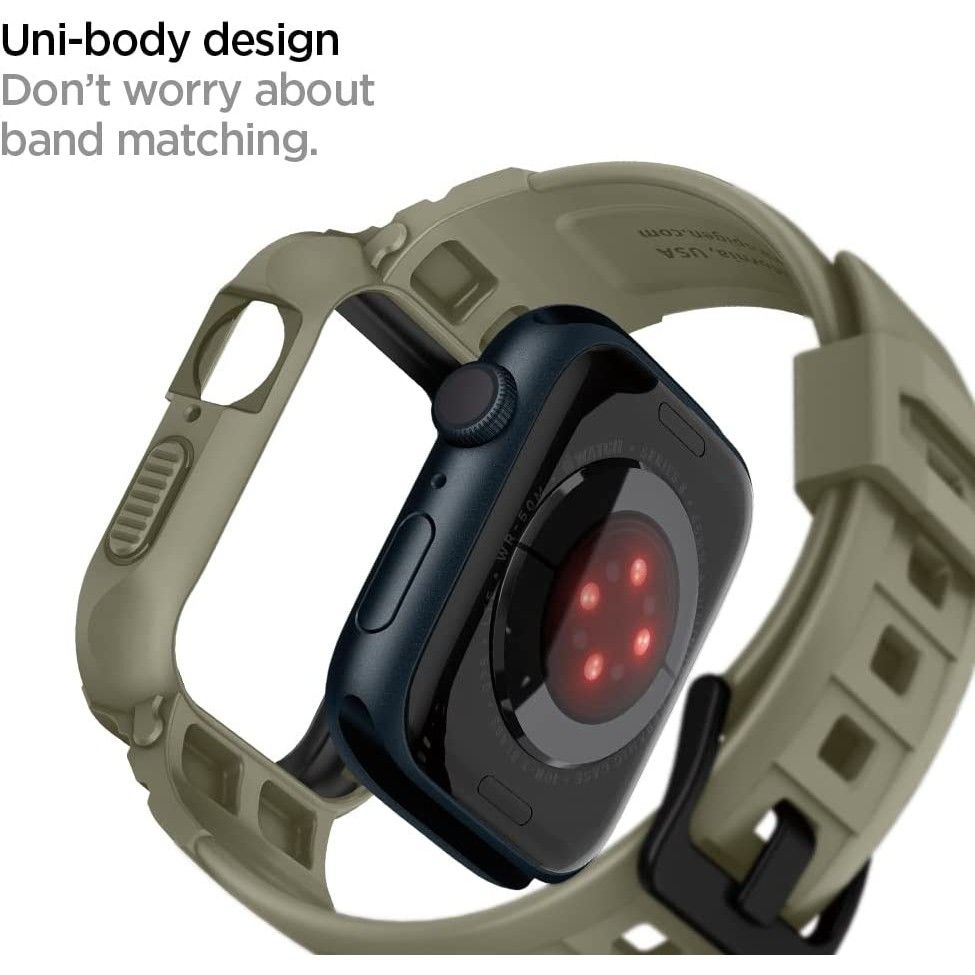 Coque Rugged Armor Pro Apple Watch 45mm Series 9, Vintage Khaki