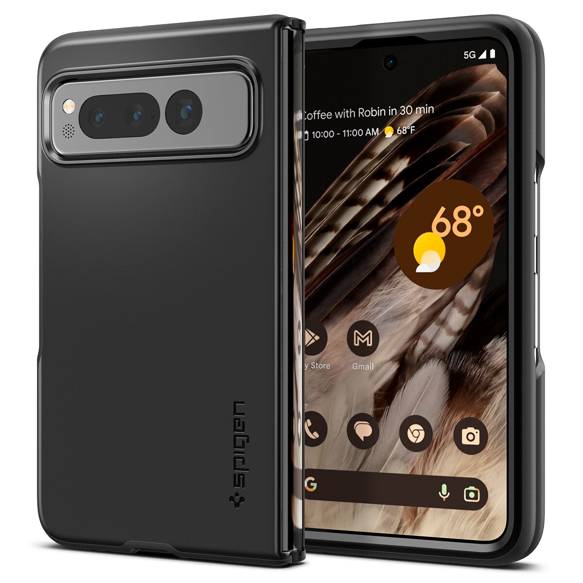 Coque Thin Fit Google Pixel Fold, Black