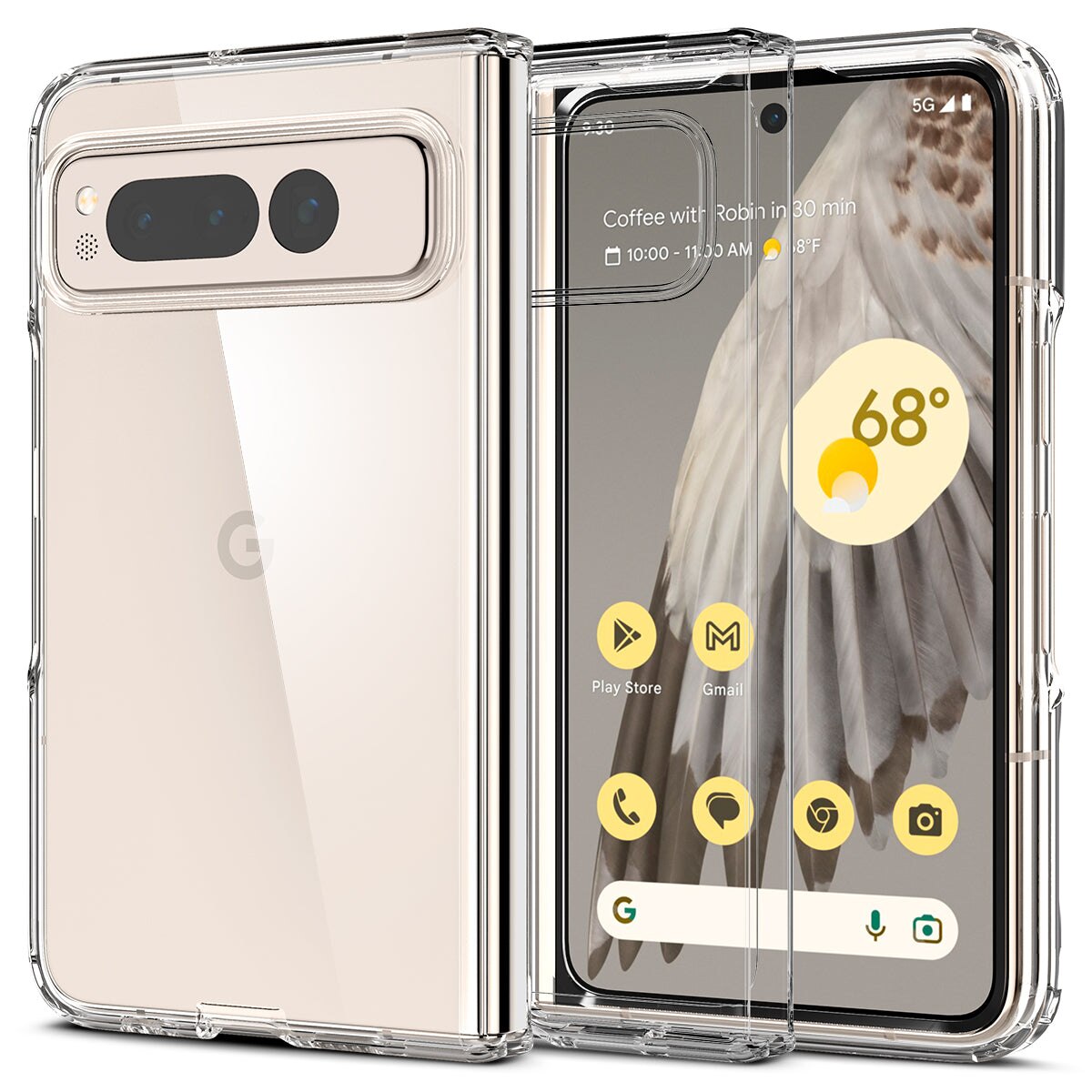 Coque Ultra Hybrid Google Pixel Fold, Crystal Clear