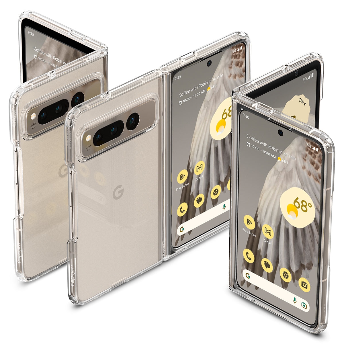 Coque Ultra Hybrid Google Pixel Fold, Crystal Clear