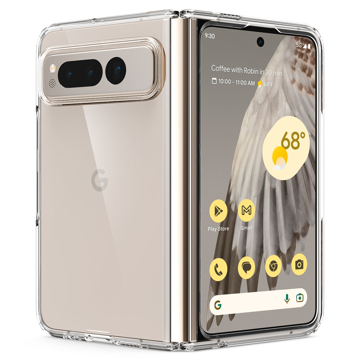 Coque Ultra Hybrid Google Pixel Fold, Crystal Clear