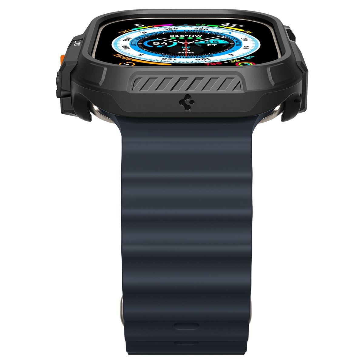 Coque Lock Fit Apple Watch Ultra 2 49mm, Black