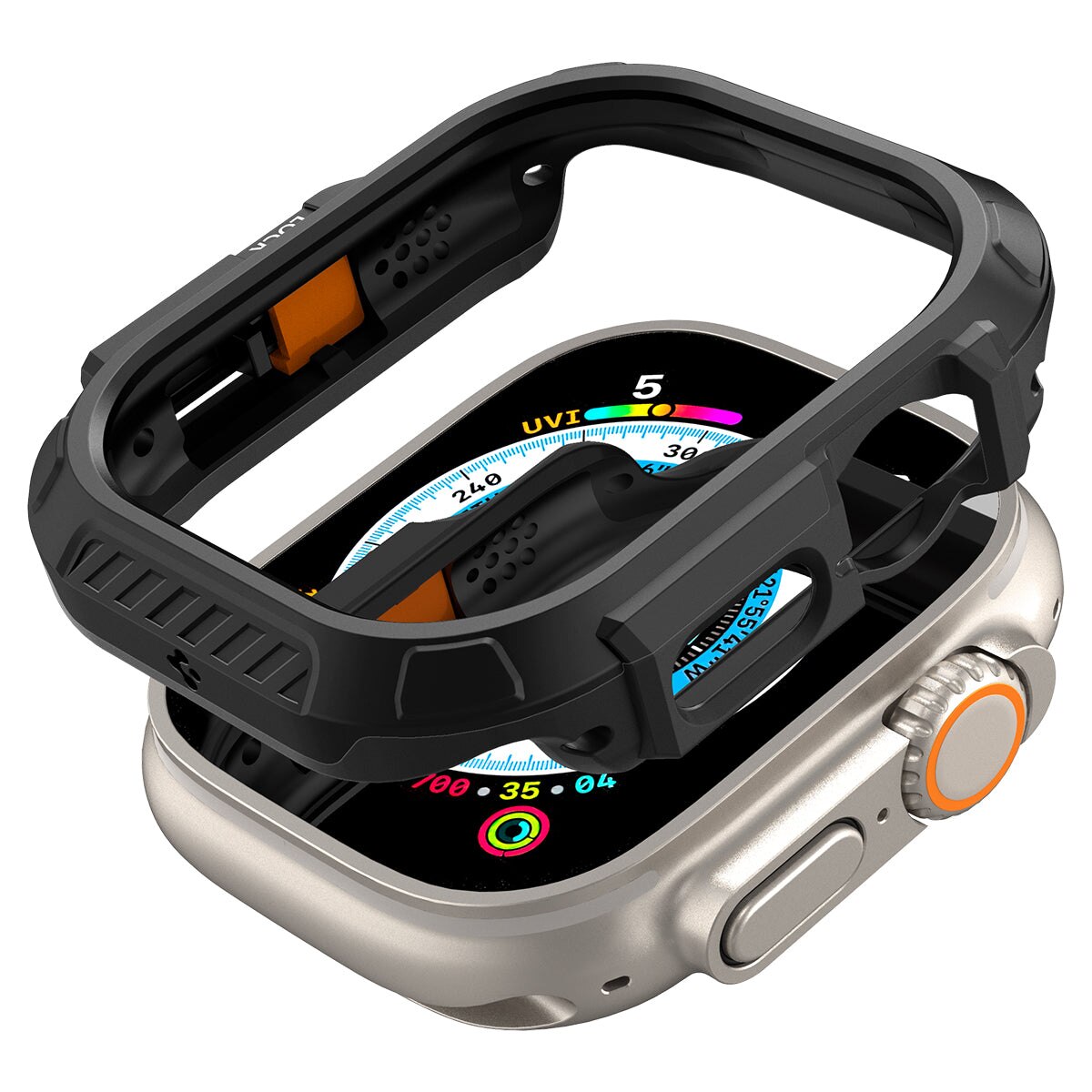 Coque Lock Fit Apple Watch Ultra 2 49mm, Black