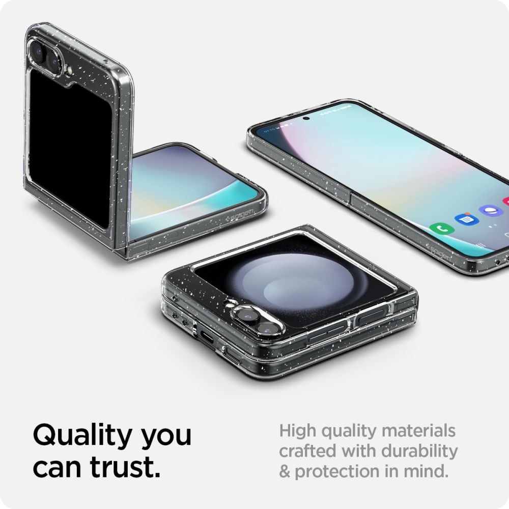 Coque AirSkin Samsung Galaxy Z Flip 5 Crystal Quartz Glitter