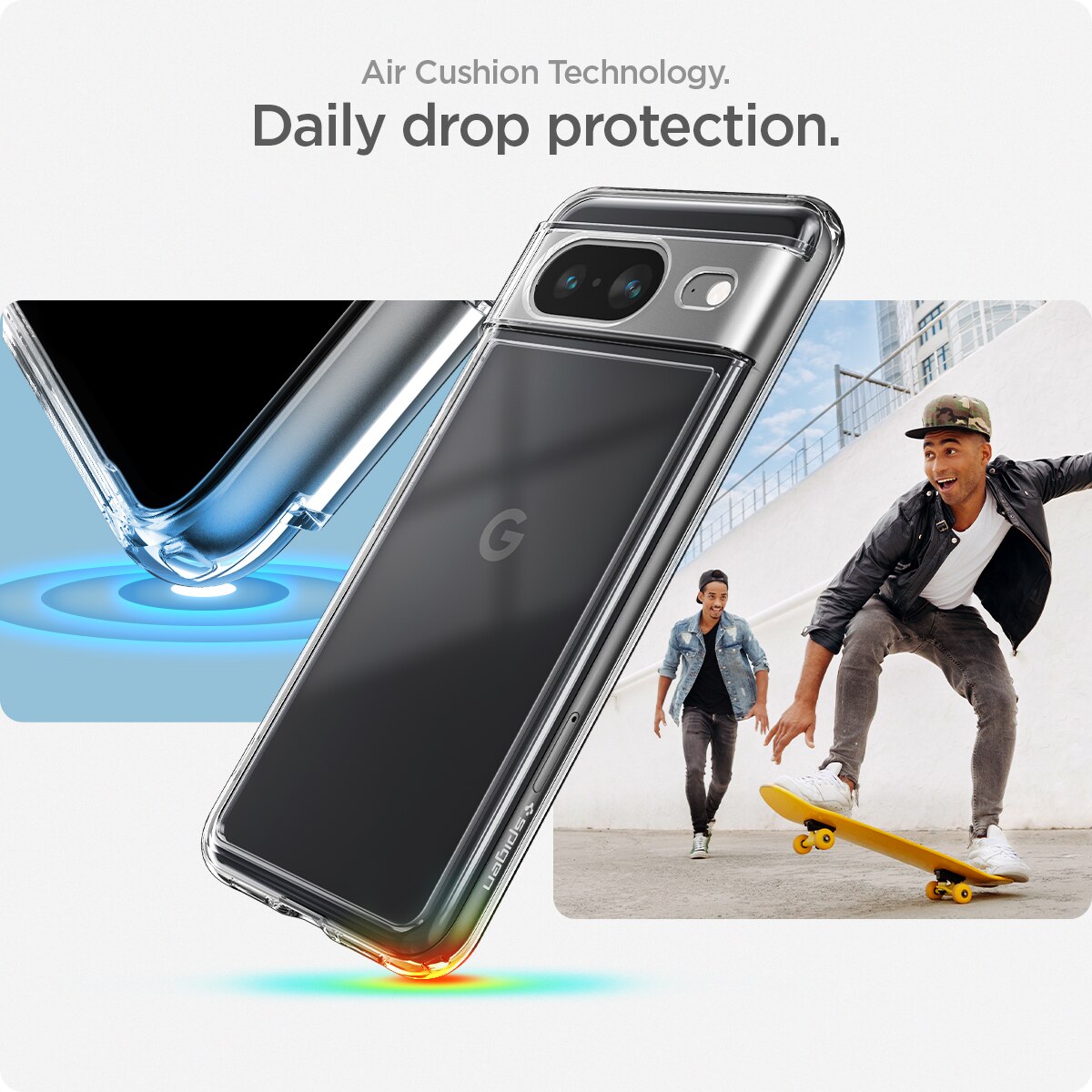 Coque Ultra Hybrid Google Pixel 8, Crystal Clear