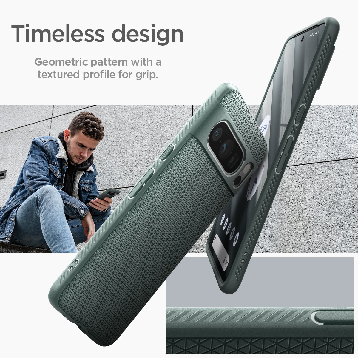 Coque Liquid Air Google Pixel 8 Pro, Abyss Green