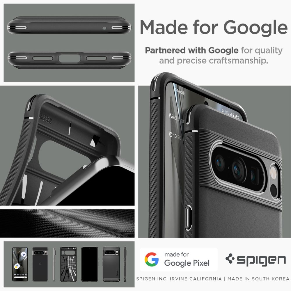 Case Rugged Armor Google Pixel 8 Pro, Black