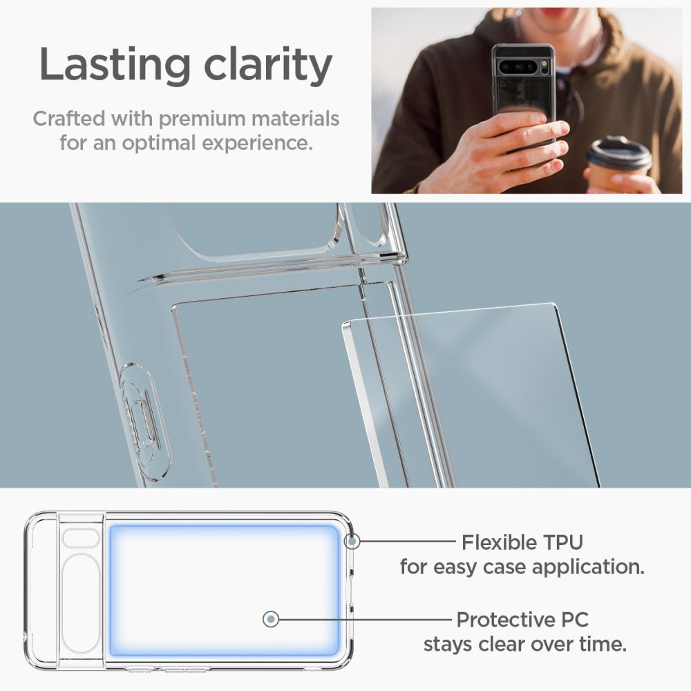 Coque Ultra Hybrid Google Pixel 8 Pro, Crystal Clear