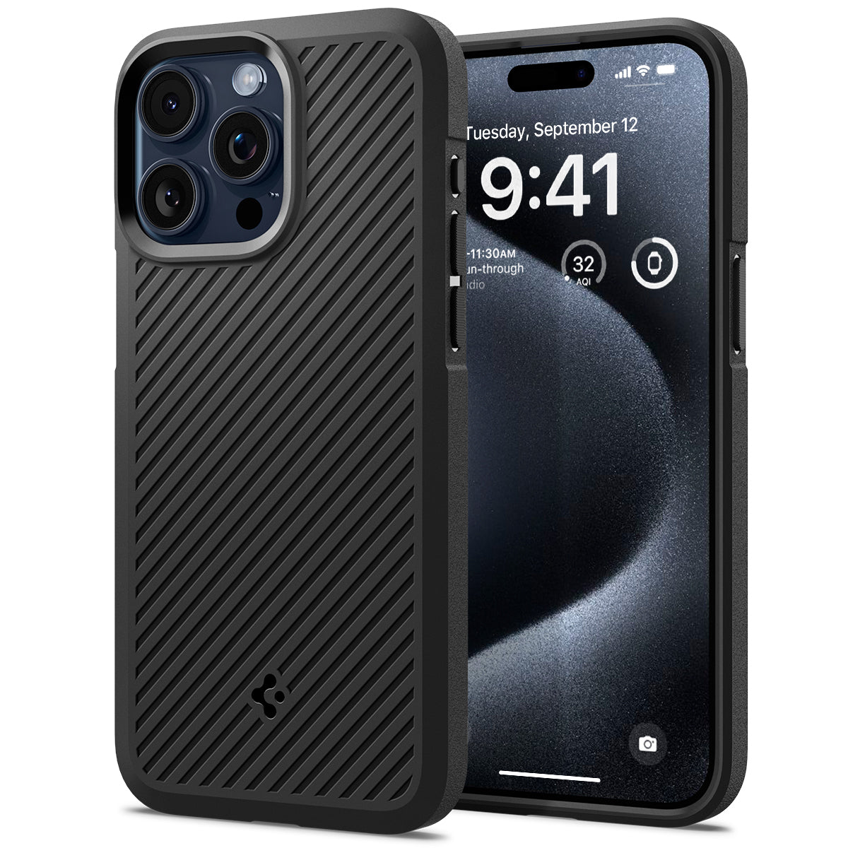 Case Core Armor iPhone 15 Pro Max, Matte Black