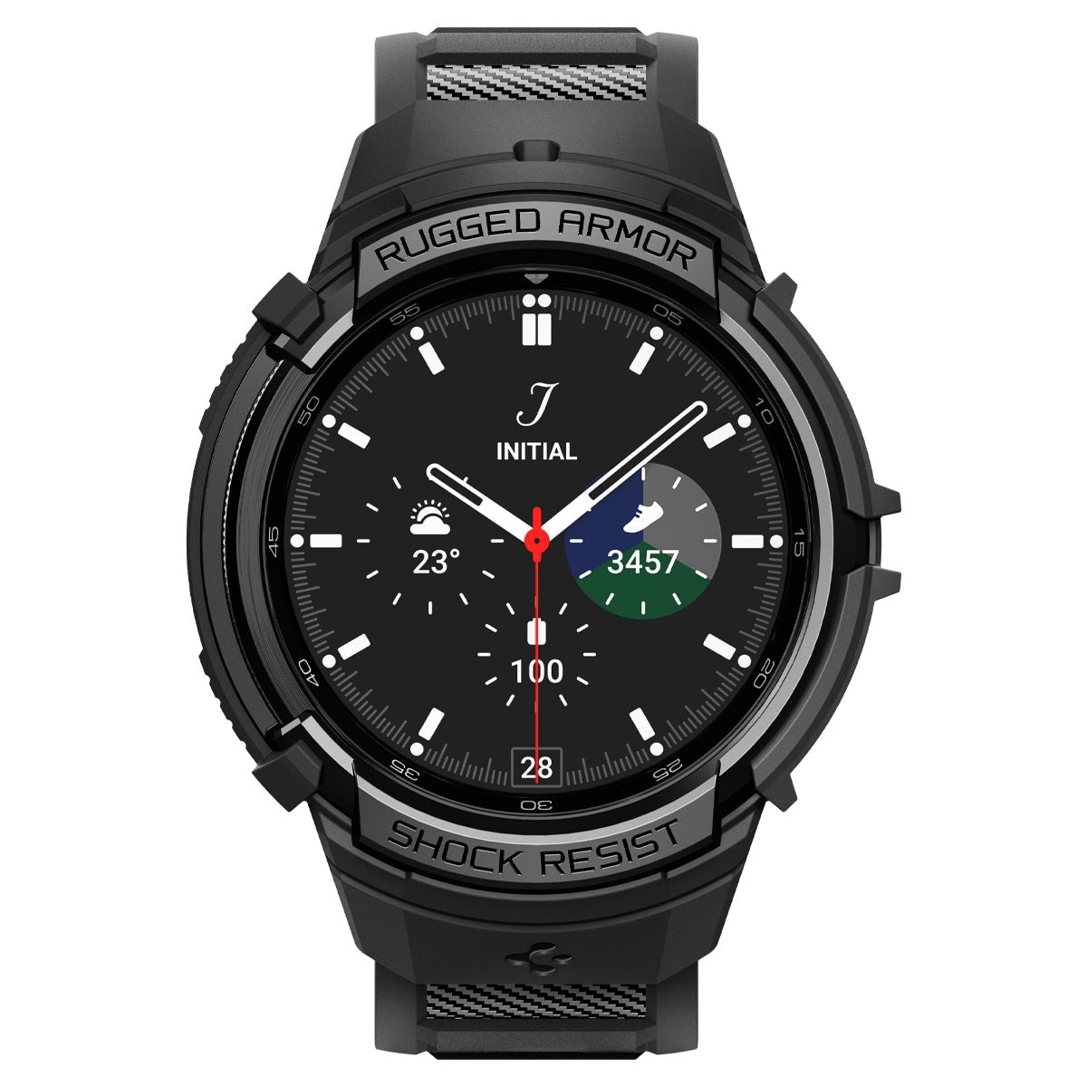 Coque Rugged Armor Pro Samsung Galaxy Watch 6 Classic 47mm, noir