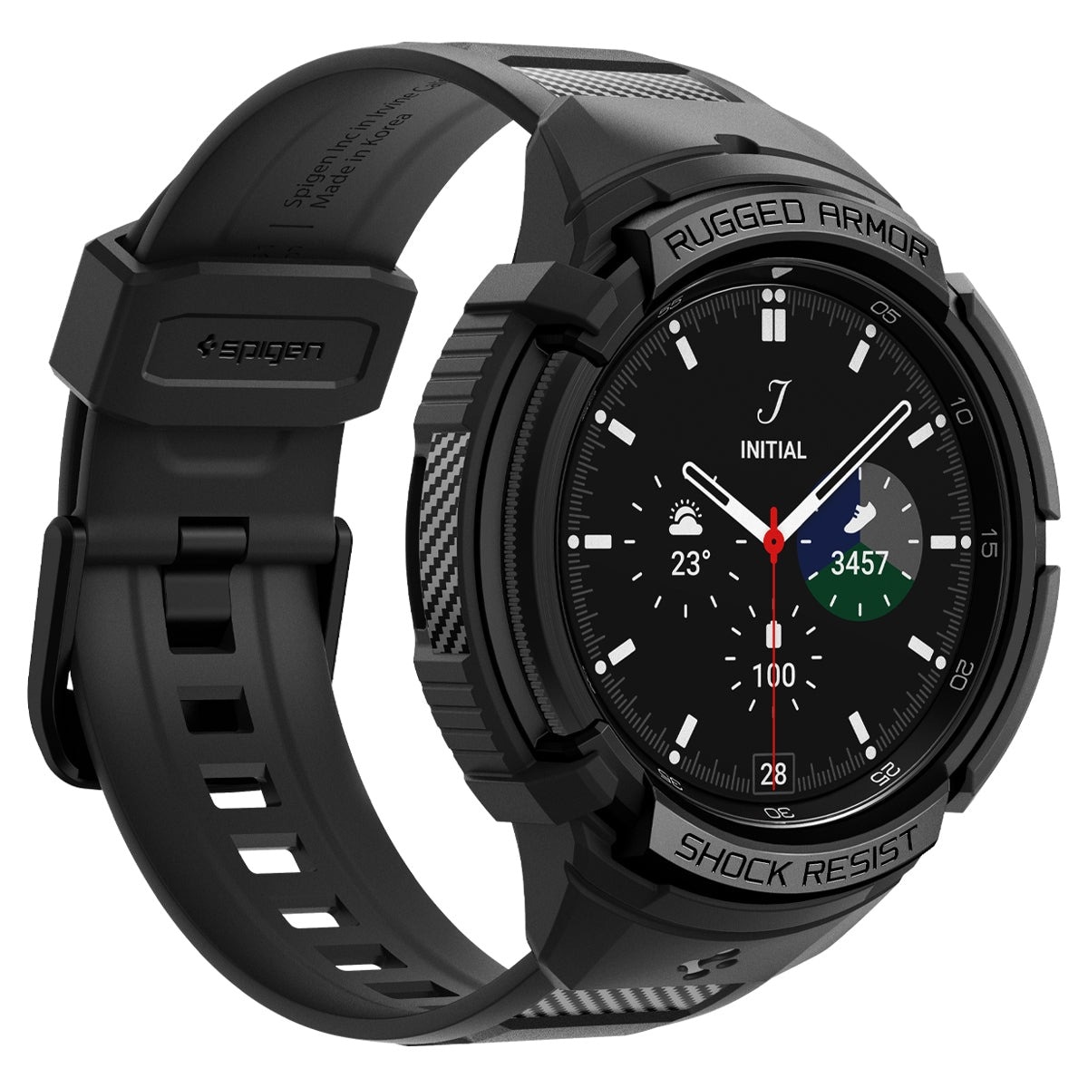 Coque Rugged Armor Pro Samsung Galaxy Watch 6 Classic 47mm, noir