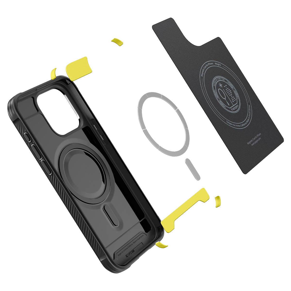 Coque Rugged Armor MagSafe iPhone 15 Pro Max Black