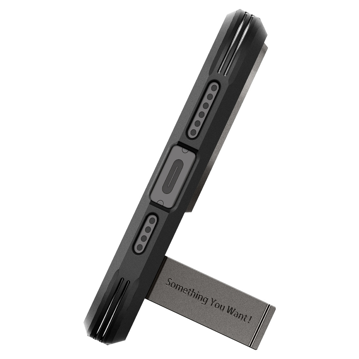 Coque Tough Armor MagSafe iPhone 15 Pro Max Black