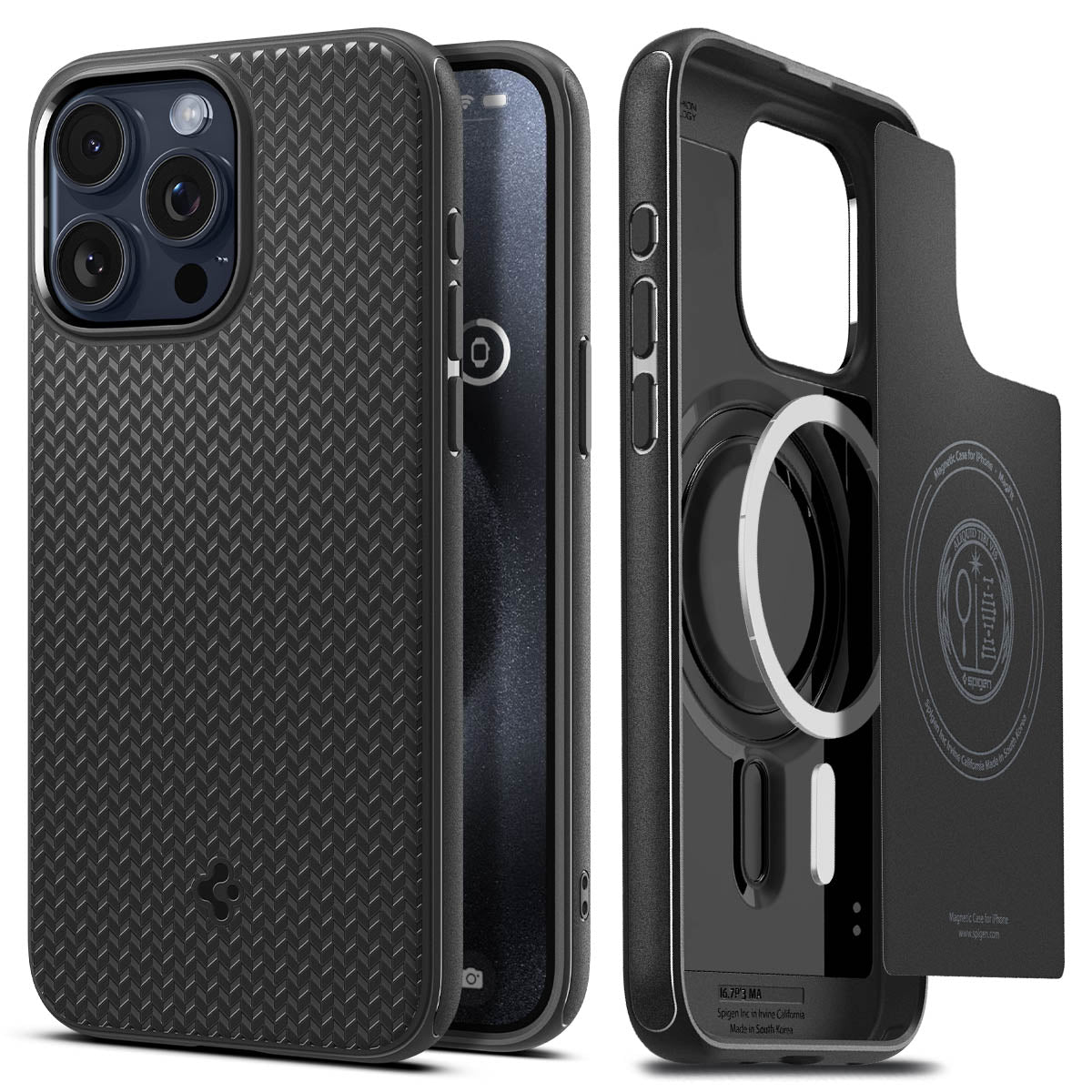 Coque MagSafe Armor iPhone 15 Pro Max Black