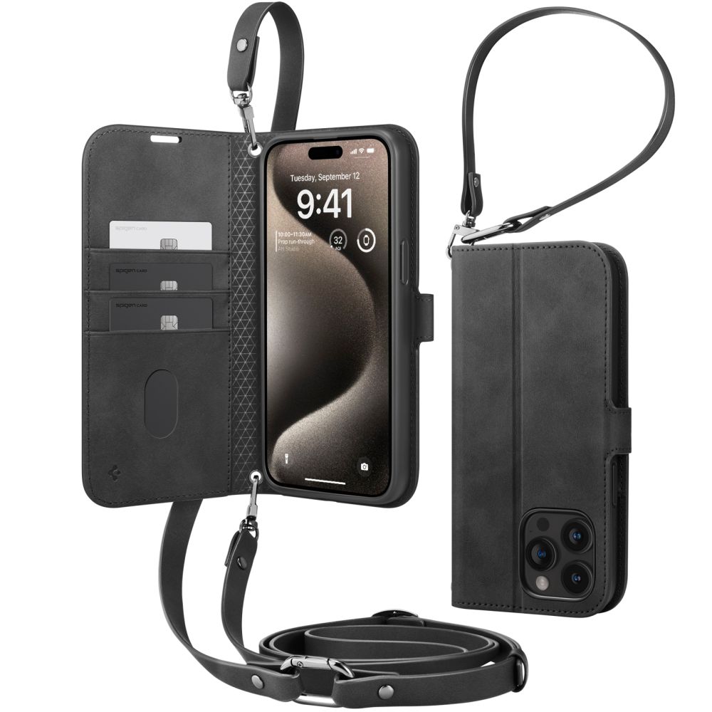 Étui Wallet S Pro iPhone 15 Pro Max, Black