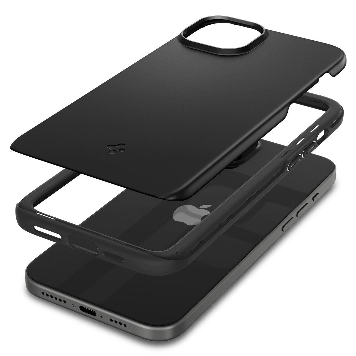 Coque Thin Fit iPhone 15 Plus, Black