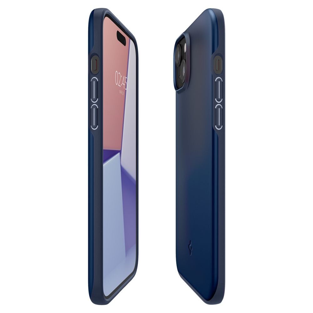 Coque Thin Fit iPhone 15, Navy Blue