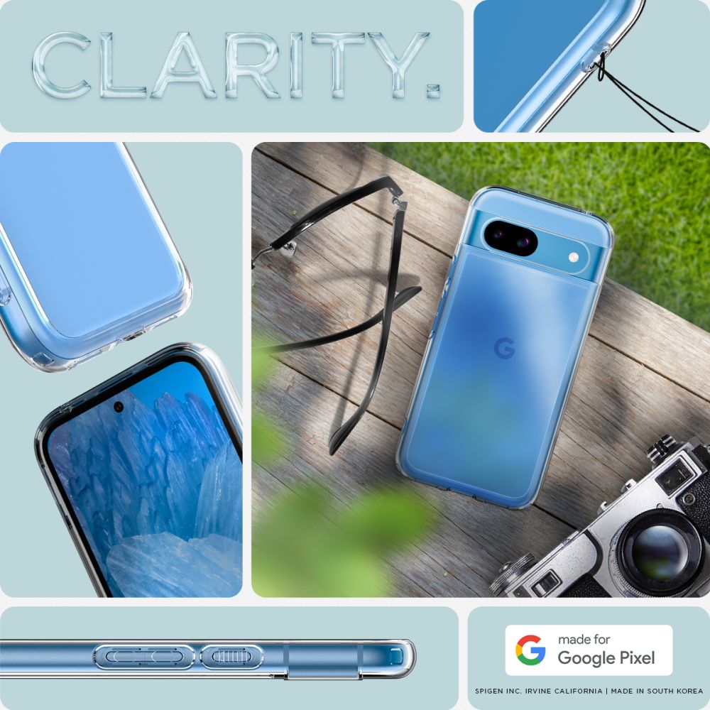 Coque Ultra Hybrid Google Pixel 8a, Crystal Clear