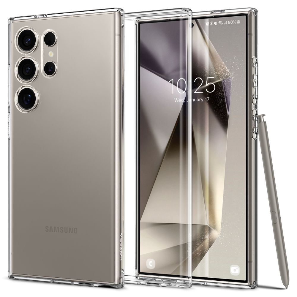 Coque Liquid Crystal Samsung Galaxy S24 Ultra, Crystal Clear