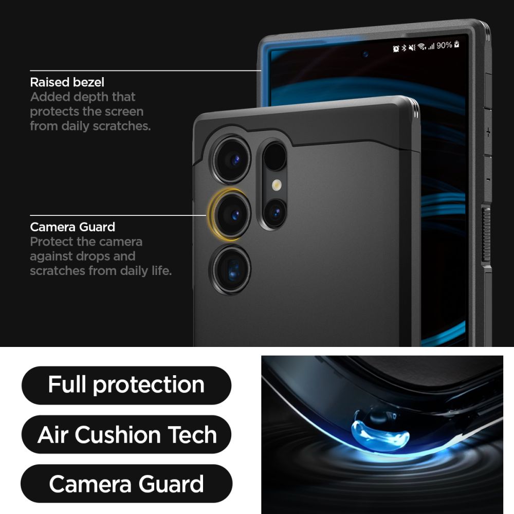 Coque Tough Armor Samsung Galaxy S24 Ultra, Black