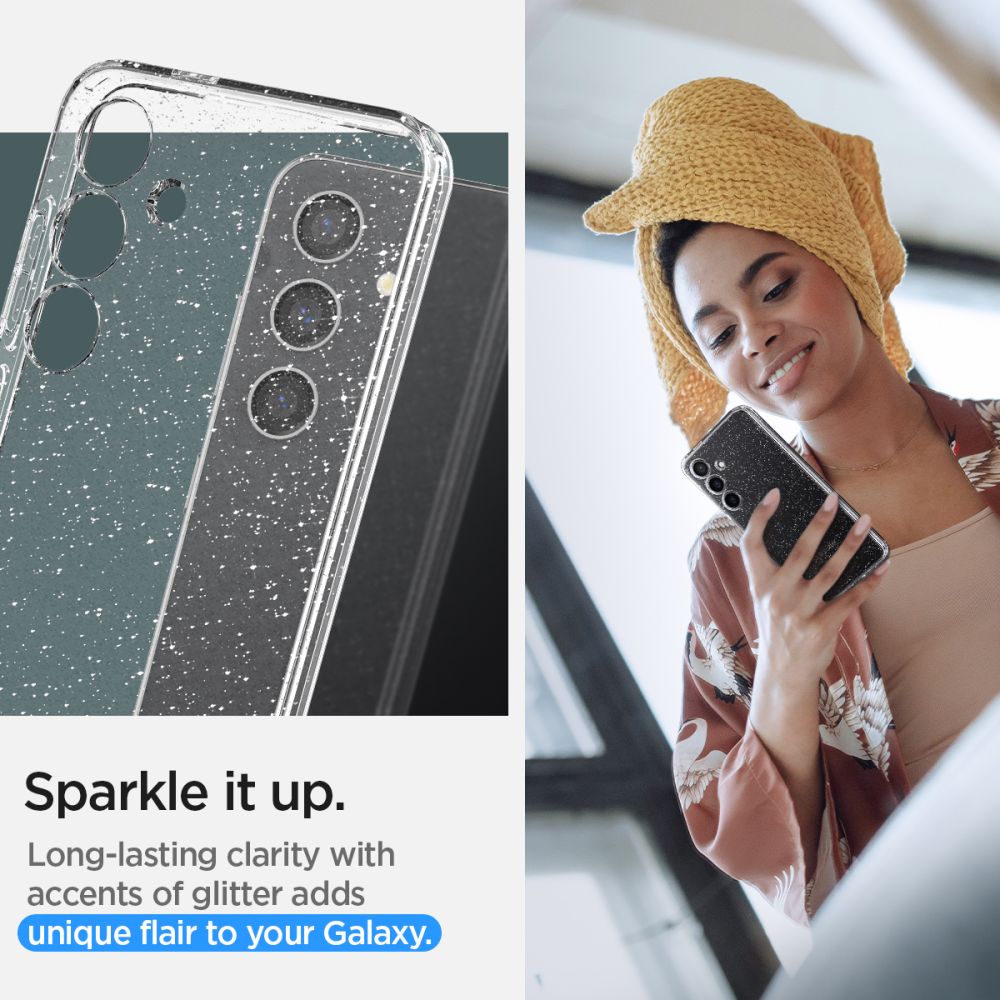 Coque Liquid Crystal Samsung Galaxy S24 Plus, Glitter Crystal