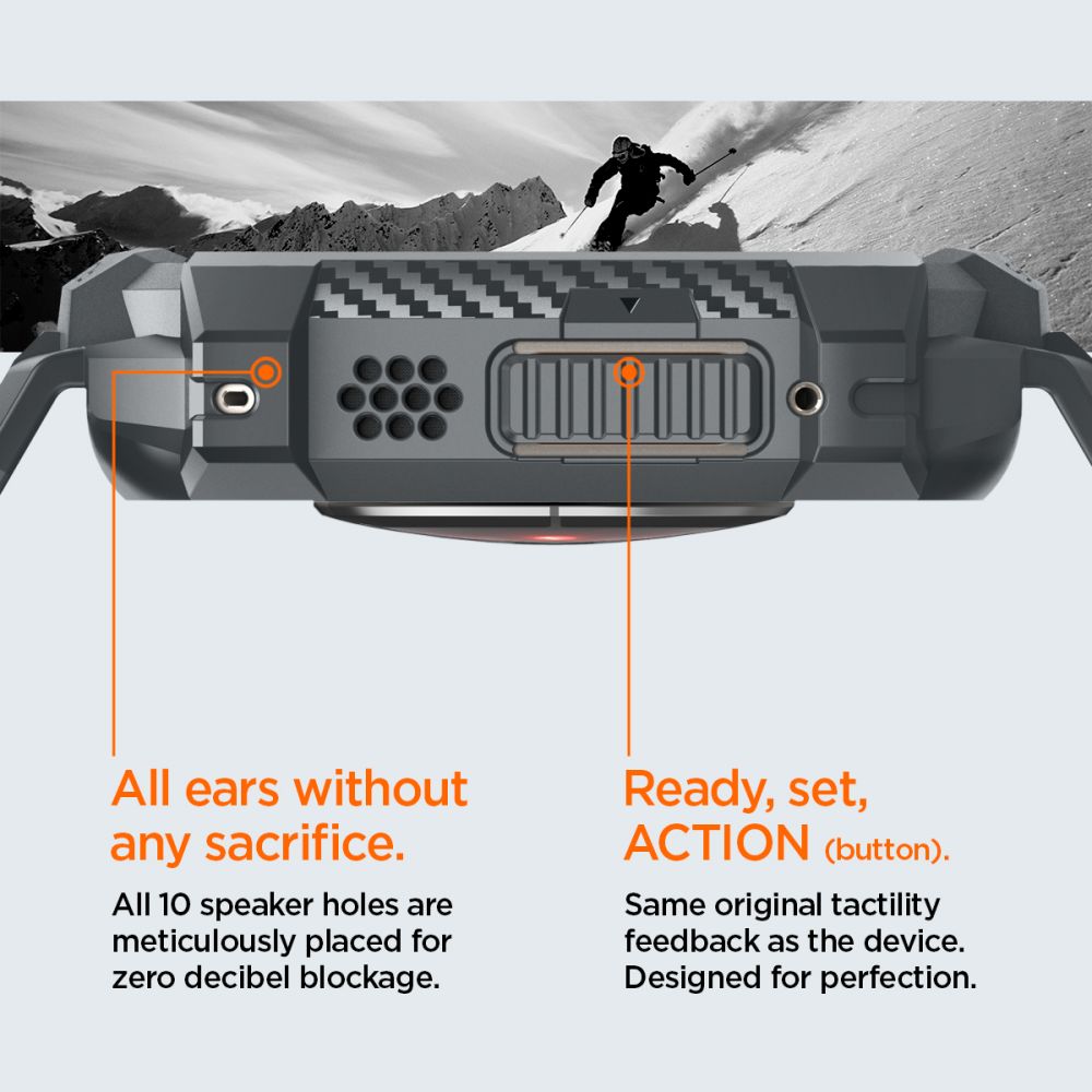 Coque Rugged Armor Pro Apple Watch Ultra 2 49mm, Dark Grey