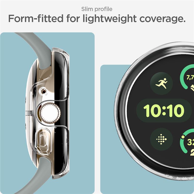 Coque Thin Fit Google Pixel Watch 3 41mm, Crystal Clear