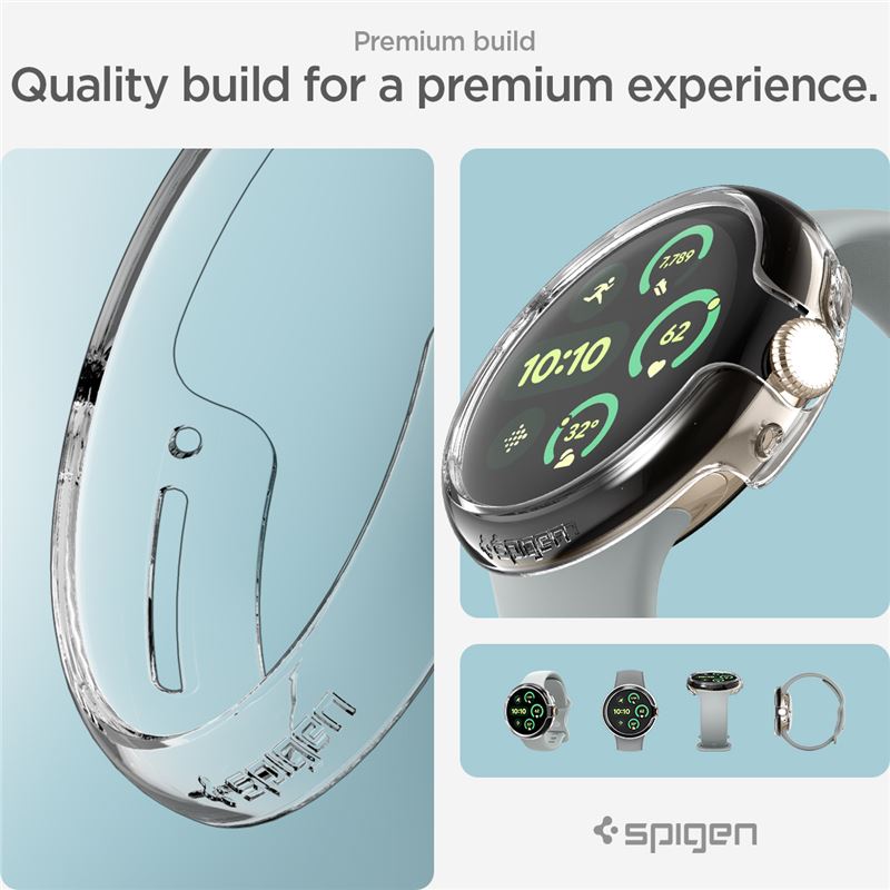 Coque Thin Fit Google Pixel Watch 3 41mm, Crystal Clear