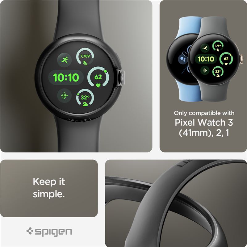 Coque Thin Fit Google Pixel Watch, Black