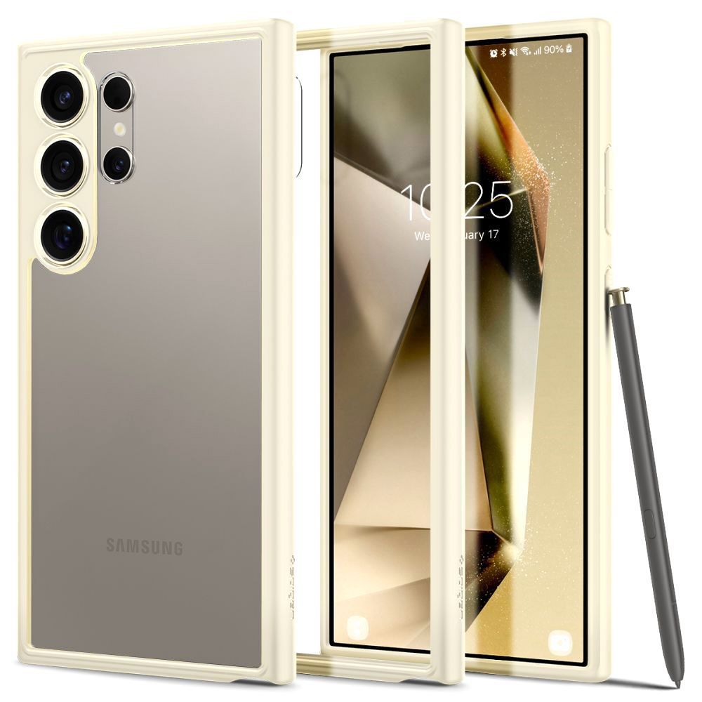 Coque Ultra Hybrid Samsung Galaxy S24 Ultra, Mute Beige