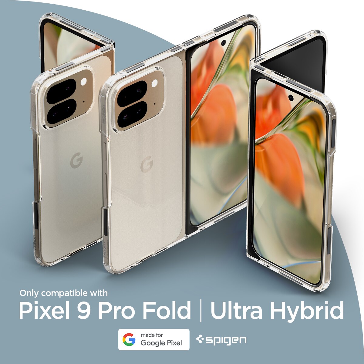 Coque Ultra Hybrid Google Pixel 9 Pro Fold, Crystal Clear