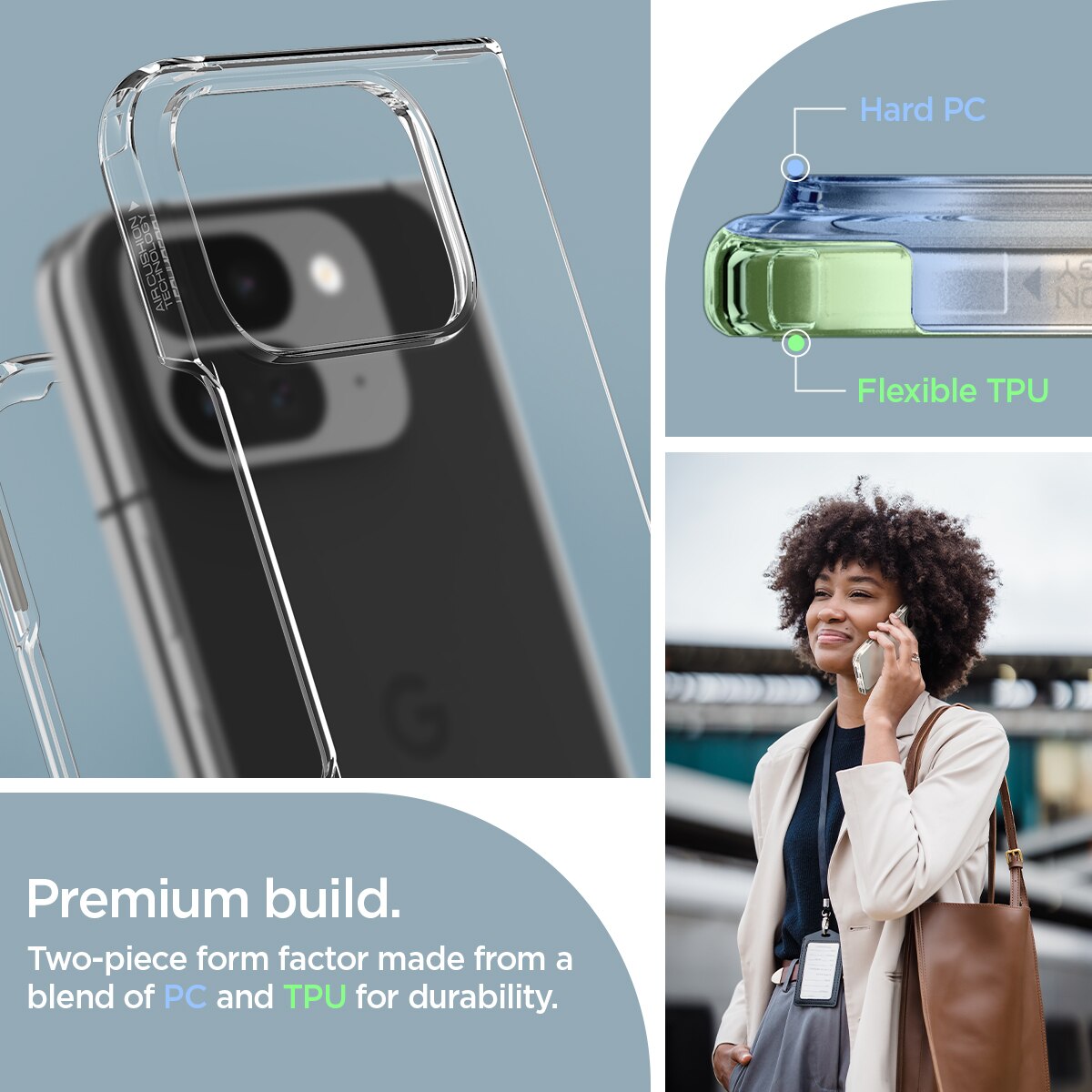 Coque Ultra Hybrid Google Pixel 9 Pro Fold, Crystal Clear