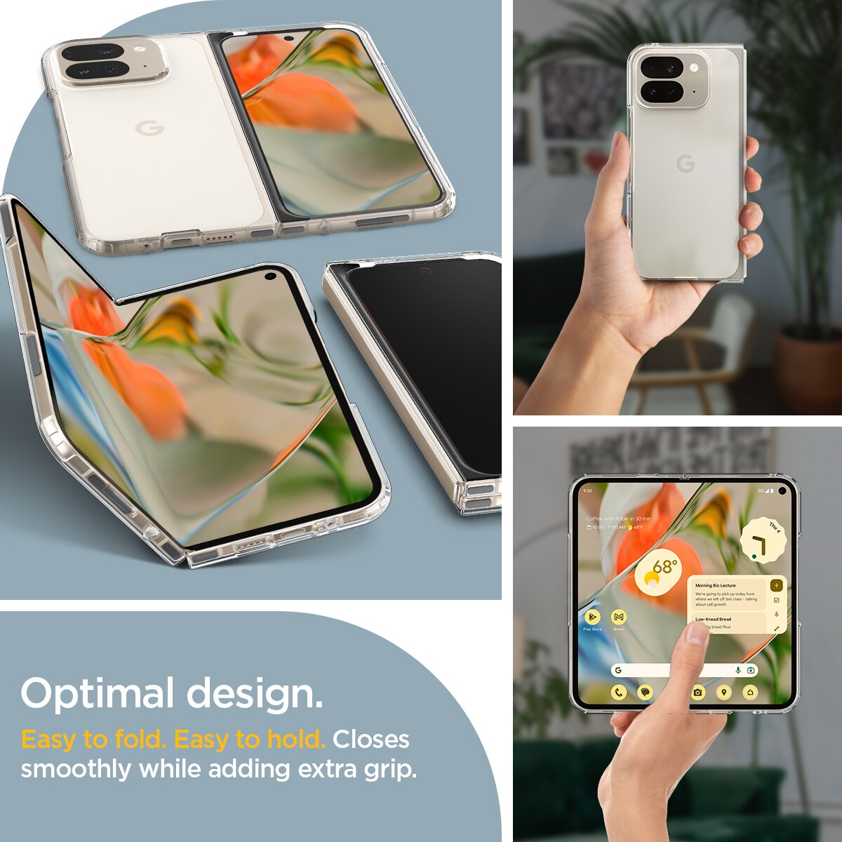 Coque Ultra Hybrid Google Pixel 9 Pro Fold, Crystal Clear