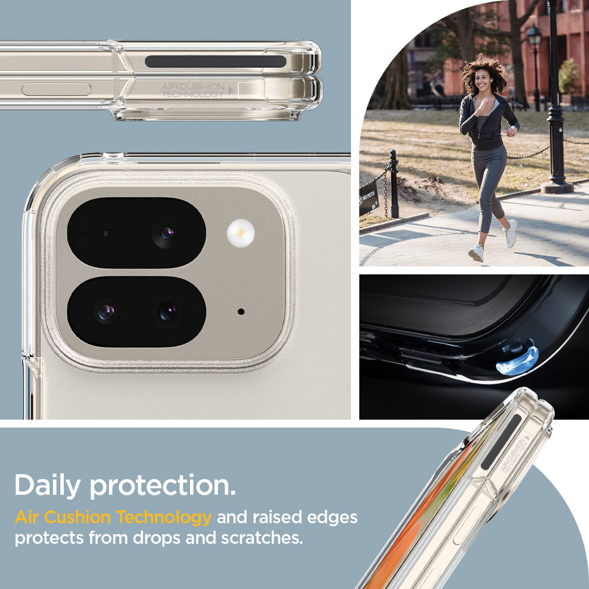 Coque Ultra Hybrid Google Pixel 9 Pro Fold, Crystal Clear